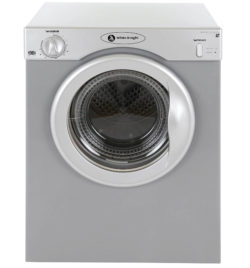 White Knight 3kg Compact Reverse Action Dryer - Silver